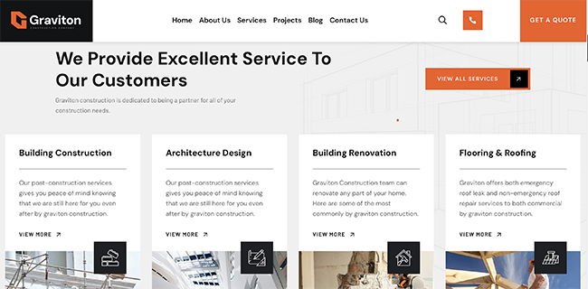 Construction Company Website